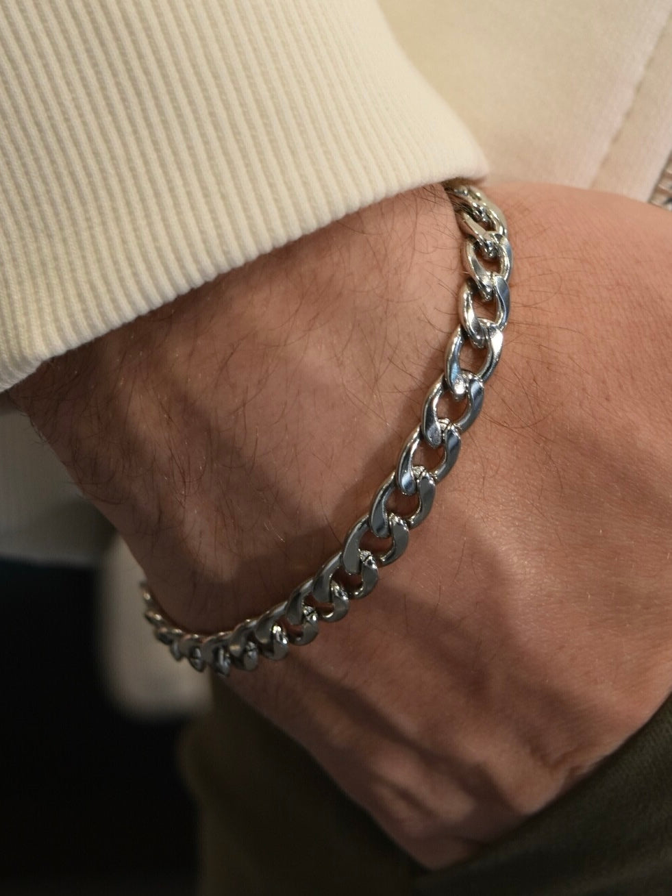 Pulsera de acero inoxidable 316L de calidad italiana🇮🇹